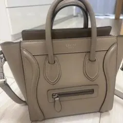 CELINE Luggage Nano グレージュ 2way ハンドバッグ - メルカリ