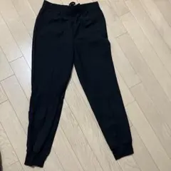 無印　黒 ジョガーパンツ Lサイズ ポリエステル100%