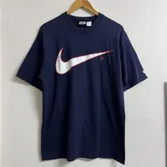 90s NIKE 赤タグ Tシャツ スウッシュロゴ y2k swag city - メルカリ