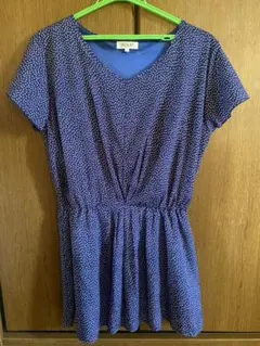 SOUP チュニック　ネイビー　ドット　夏服　トップスのサムネイル