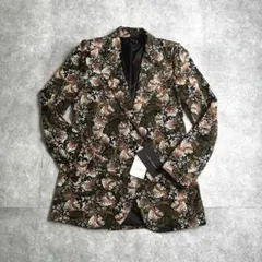 【新品タグ付】ZARA WOMAN テーラードジャケット ボタニカル 花柄 Sのサムネイル