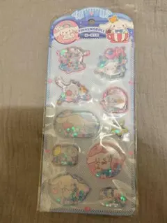 【新品】シナモロール　ウォーターシール　立体シール　シャカシャカシール