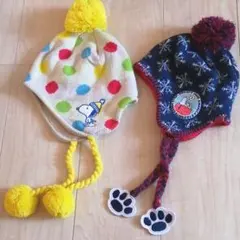 ユニバーサルスタジオジャパン　お土産　スヌーピー　ニット帽　ニット帽