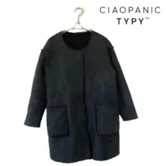CIAOPANIC TYPY裏起毛レディースムートンリバーシブルコート ブラック