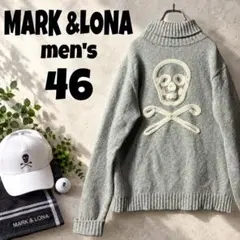 MARK&LONA マーク＆ロナ スカル タートルニット セーター 46M
