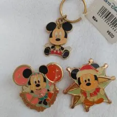 ディズニーシー 、５周年、非売品、ミッキー、ミニー、ピンバッチ、キーホルダー