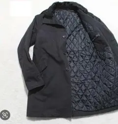 K95■SHIPSシップスジェットブルー★Mサイズ裏キルティングボアコートのサムネイル