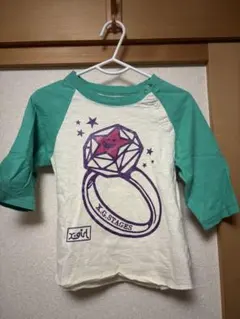 x-girj stages90cm2Tダイヤモンドデザイン ラグランTシャツ