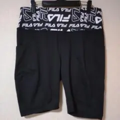 フィラ ハーフパンツ ストレート ロゴ 1X 黒 白 ビッグサイズ スポーツのサムネイル