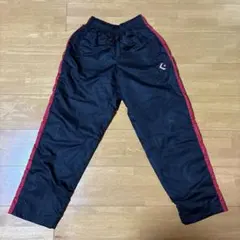 ブラック/レッド サイドスナップウォームアップパンツ