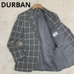 DURBAN ダーバン テーラードジャケット Mサイズ グレー ペンチェックのサムネイル