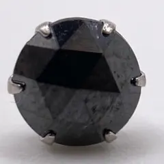 ✨新品未使用✨Pt900 天然ブラックダイヤ0.5ct スタッドピアス✨片耳用 