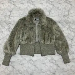 00s archive fake rabbit fur jacket 平成初期