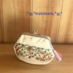 .°ஐ.*インド刺繍がま口.°ஐ.*