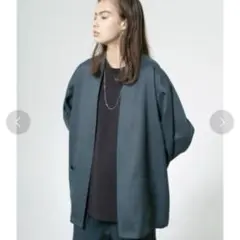 monkey time PE/TWL LAPEL LESS JACKET XL