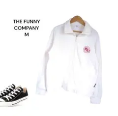 【M】THE FUNNY COMPANY パーカー 長袖 ポケットあり 白
