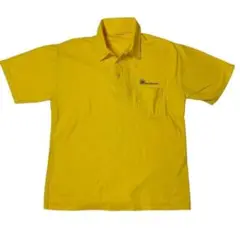 Lotus ロータス レトロ ヴィンテージ ポロシャツ 半袖 黄色 M