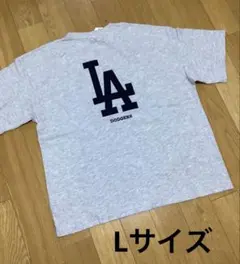 MLB公式　LA ドジャース　半袖Tシャツ　オーバーサイズ　アイスグレーのサムネイル