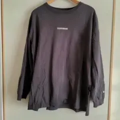 CONVERSE ダークブラウン 長袖Tシャツ