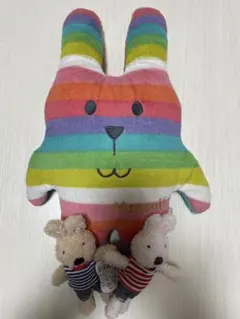 GRANTHOLIC・le Sucreカラフルウサギぬいぐるみセット