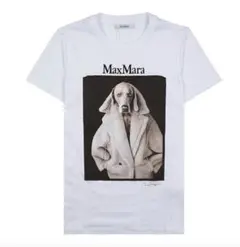 Intrend(MaxMaraアウトレット) 犬プリント Tシャツ XSサイズ 新品Sサイズ【MAX MARA】チプリア DOGプリントTシャツ