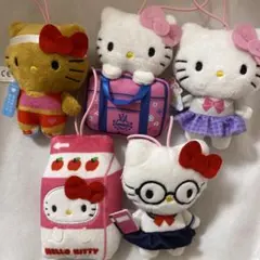 サンリオ スクールコレクション シークレットマスコット キティ 制服メガネ 5個