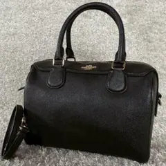 ✨美品✨コーチ　ミニベネット　サッチェル　ミニボストン　2way レザー　黒