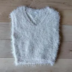 INGNI　 アイボリー Vネック ニットベスト