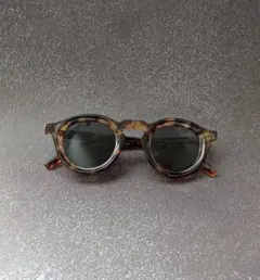 アメカジ・クラウンパントカラーレンズ黒サングラス