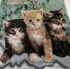 ねこちゃんクッションカバー ゴブラン織