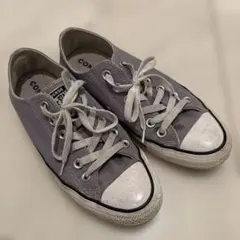 CONVERSE オールスターローカット　グレーパープル スニーカー