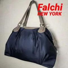 ​【美品】ファルチ ニューヨーク トートバッグ ナイロン レザー ブラック 軽量のサムネイル