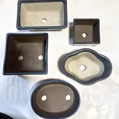陶器製盆栽鉢8個セット　種類様々　未使用品