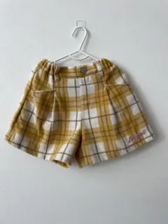 【新品未使用】BABY DOLL チェックパンツ　黄　120サイズ　ベビードール