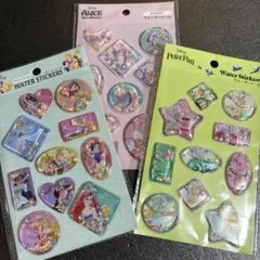 メルカリ最安！ディズニー【ウォーターシール　３種セット】