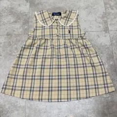 EASTBOY ノースリーブ チェック柄 ワンピース 90㎝ ベビー服 レースのサムネイル
