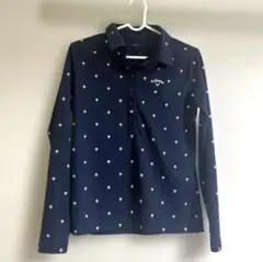 キャロウェイゴルフ　レディス　長袖ポロシャツ、Lサイズ