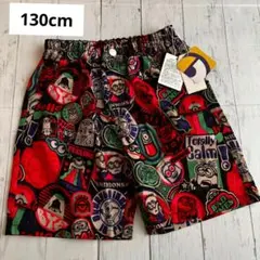 新品　ミニオン 半ズボン　ハーフパンツ　130 総柄　ユニバ　usj