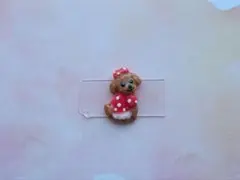 お洋服トイプードル　わんちゃん　犬　3Dネイルパーツ