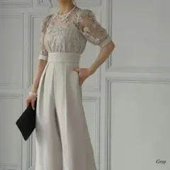 epic day オールインワン　パンツドレス　ライトグレー