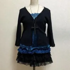 ニットカーディガン y2k 平成ギャル ダークコア