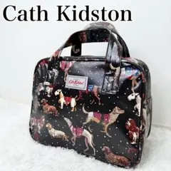 未使用級 Cath Kidston バンドバッグ 犬柄 ブラック