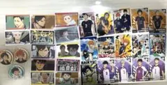 ハイキュー　カード、シール、缶バッジセット