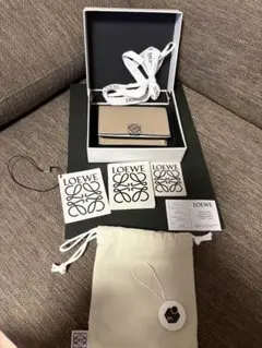 美品　ロエベ　LOEWE 名刺ケース　カードケース　正規品　箱とシール付き