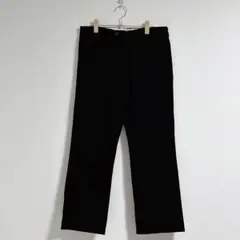 【ブラウニー】メンズ レディース ブラック ストレート カーゴ パンツ L