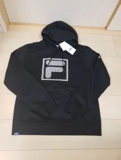 新品 FILA フィラゴルフ ゴルフウェア パーカー メンズ ブラック Lサイズ