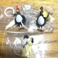 ウォレス　グルミット　めじるしアクセサリー　ガチャ　3点セット