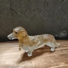 ダックスフンドのオルゴナイト☆金運up☆現品です♪♪♪