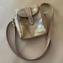 プリマクラッセ　地図柄　ショルダーバッグ　ミニ　ショルダーポーチ