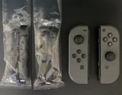 【ジャンク】Nintendo Switch ジョイコン グレー 左右 ストラップ